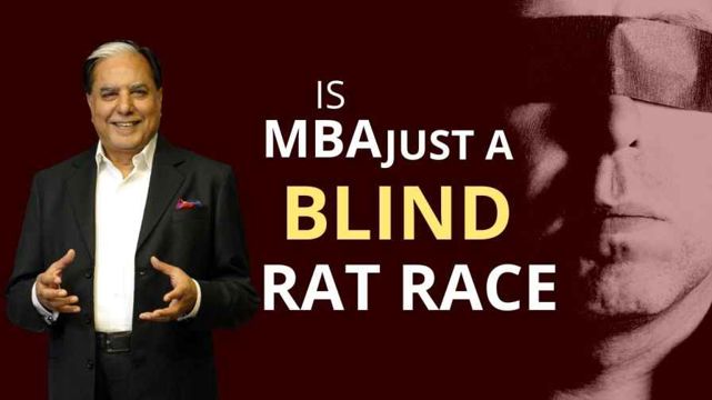 Is MBA just a blind rat race